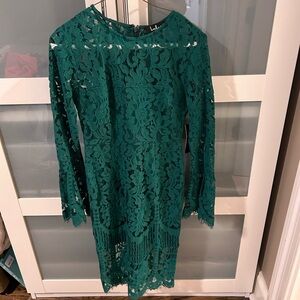 NWT Lulus Green Lace Dress Size XS